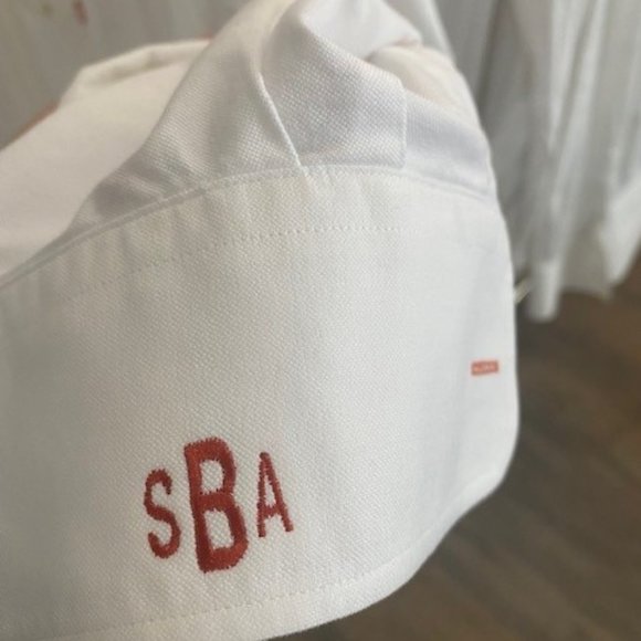 Gitman Brothers White Dress Shirt with Red Accents - Picture 4 of 5